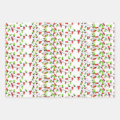 レトロカラフルなストリングライトラッピング紙シート ラッピングペーパーシート (正面)