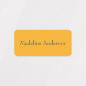 レトロカラフルの子供の名前ラベル ラベル (デザイン2)