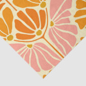 レトロカラフルの花 薄葉紙 (詳細)