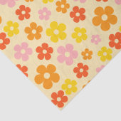 レトロカラフルオレンジボホフラワーハッピーバースデー 薄葉紙 (詳細)