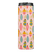 レトロカラフルオーナメントクリスマスパターン タンブラー (裏面)