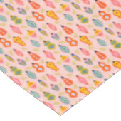 レトロカラフルオーナメントクリスマスパターン テーブルクロス (アングル)