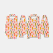 レトロカラフルオーナメントクリスマスパターン フェイバーボックス (折り畳みなし)