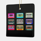 レトロカラフルカセッテ80ズノスタルジア セラミックオーナメント (左)