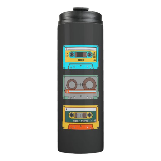 レトロカラフルカセッテ80ズノスタルジア タンブラー (正面)