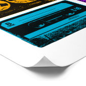 レトロカラフルカセットテープ ポスター (角)