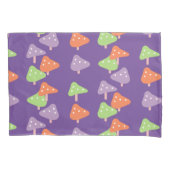 レトロカラフルキノコ型キッズ 枕カバー (正面)