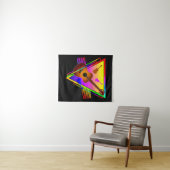 レトロカラフルギター タペストリー (インサイチュ(横))