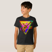 レトロカラフルギター Tシャツ (正面フル)