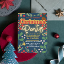 レトロカラフルクモダンリスマス植物学