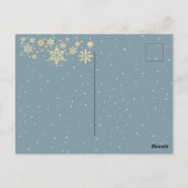 レトロカラフルクリスマスオーナメントデザイン ポストカード (裏面)