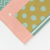 レトロカラフルクリスマスギフトボックスホリデー フリースブランケット (角)