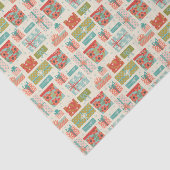 レトロカラフルクリスマスギフトボックスホリデー 薄葉紙 (詳細)