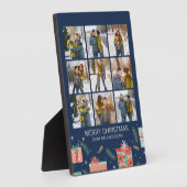 レトロカラフルクリスマスギフトボックス9写真 フォトプラーク (側面)