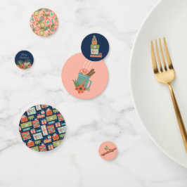 レトロカラフルクリスマスホリデイ コンフェッティ