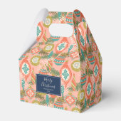 レトロカラフルクリスマスホリデーオーナメント フェイバーボックス (裏面サイド)