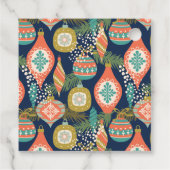 レトロカラフルクリスマスホリデーカー フェイバータグ (裏面)