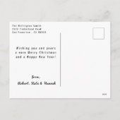 レトロカラフルクリスマス引用文写真 シーズンポストカード (裏面)