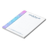 レトロカラフルグリッター及びキラキラ ノートパッド (回転)