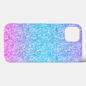 レトロカラフルグリッター及びキラキラ Case-Mate iPhoneケース (裏面 (横))
