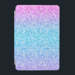 レトロカラフルグリッター及びキラキラ iPad MINIカバー<br><div class="desc">エレガントシンプルカラフルレトログリッターとキラキラ。ピンクの緑と青のグラデーションのトーングリッター。</div>