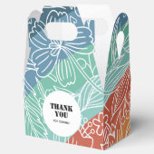 レトロカラフルグルーヴィレインボーフローラ誕生日 フェイバーボックス (オープン)