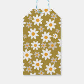 レトロカラフルグルーヴィーピースラブジョイホリデイ ギフトタグ (裏面)