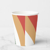 レトロカラフルグルーヴィーホリーすてきビーブクリスマス 紙コップ (右)