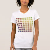 レトロカラフルサークルウーメンTシャツ Tシャツ (正面)