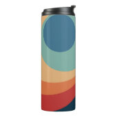 レトロカラフルサークルデザイン タンブラー (回転左)