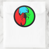 レトロカラフルスコーピオン ラウンドシール (バッグ)