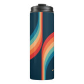 レトロカラフルスタイルのアーチ タンブラー (正面)