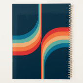 レトロカラフルスタイルのアーチ プランナー手帳 (裏面)