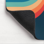 レトロカラフルスタイルのアーチ マウスパッド (コーナー)