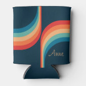 レトロカラフルスタイルのアーチ 缶クーラー (正面)