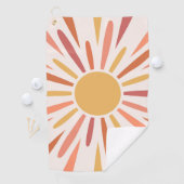 レトロカラフルスタイルサンシャインデザイン ゴルフタオル (インサイチュ)