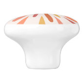 レトロカラフルスタイルサンシャインデザイン セラミックノブ (側面)