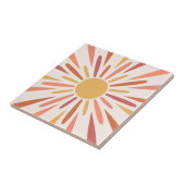 レトロカラフルスタイルサンシャインデザイン タイル (側面)