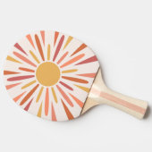 レトロカラフルスタイルサンシャインデザイン 卓球ラケット (横)