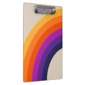 レトロカラフルスタイルレインボーアート クリップボード (右)