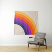 レトロカラフルスタイルレインボーアート タペストリー (インサイチュ(横))