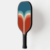 レトロカラフルスタイル二重アーチ装飾 ピックルボールラケット (左)