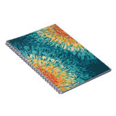 レトロカラフルスタイル太陽のフレア ノートブック (右側)