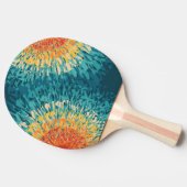 レトロカラフルスタイル太陽のフレア 卓球ラケット (横)