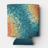 レトロカラフルスタイル太陽のフレア 缶クーラー (裏面)