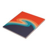 レトロカラフルスタイル旋回デザイン タイル (側面)