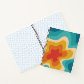 レトロカラフルスタイル旋回デザイン ノートブック (内部)