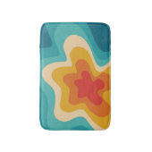 レトロカラフルスタイル旋回デザイン バスマット (正面縦)
