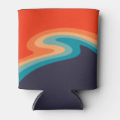 レトロカラフルスタイル旋回デザイン 缶クーラー (正面)