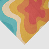 レトロカラフルスタイル旋回デザイン 薄葉紙 (詳細)